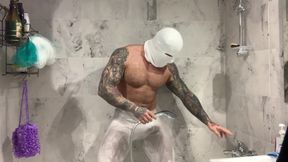 Masked muscles in shower