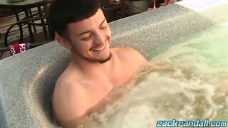 Watch Guy Zane Vega stroke and jerk off to Milking off in Jacuzzi until he cums