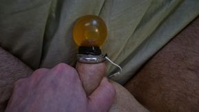 Electro Stim - Blocked Cum Piss In Mini Condom