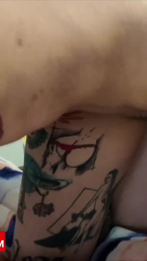 Tower Destroys Jessie Tongue Split - Tall Chinese vs Tattooed Taiwanese Slut   Clip 1