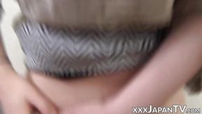 Teen Japanese girls show tiny pussies up close