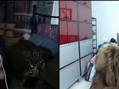 Brunette dominatrix punishes big boobed blonde Bibi Miami