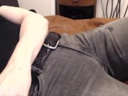 I cum hard in my jeans and make a mess!