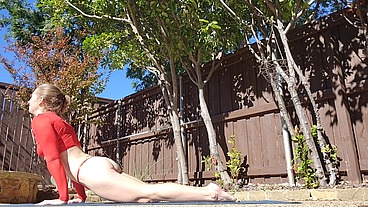 White Milf Trixie's Naughty Yoga and Anal Session With BBC