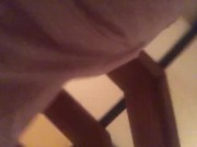 No cum, risky play public stairwell