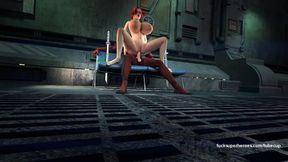 Deadpool saves a busty bitch