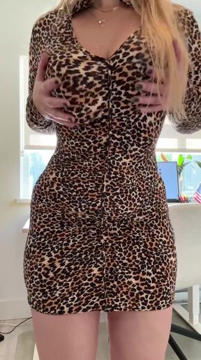 Leopard print dress