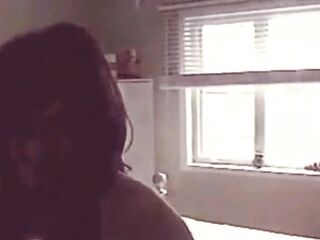 Blindfolded girlfriend shared with ally