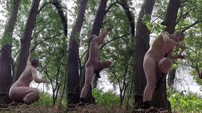 bts self-tying in the woods. there is a virtual reality(!!) recording of this too, which makes you feel like you are really t...