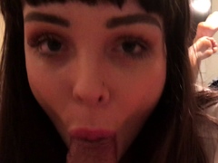 Czech amateur blowjob and fucking POV in public