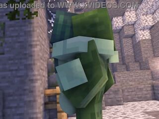 Minecraft porn in cave