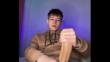 Skinny Twink With A Giant Dick Needs Some Serious Relief