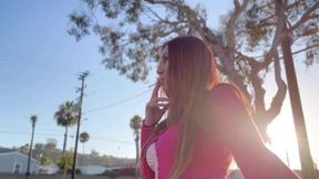 Italian MILF Artemisia Love Public 420 Smoke Sesh Full video on OF