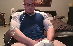 Muscle Nerd Jerk Off & Cum
