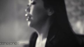 Desperate Asian Wife's Desk Dicking in Noir Film Fornication