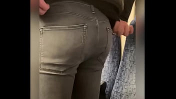 Bursting from his skintight jeans