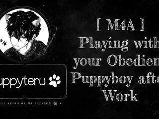 playing with your despairing puppyboy after work // obedient whimpering erotic asmr audio
