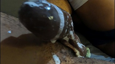Deeper You Fucking Cumslut Whore Look at All That Tasty Cumload From Your Slutty Ebony Mouth Sucking - Mastermeat1