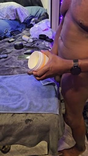 Hung BBC King Edging his Beautiful Tool