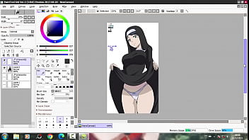 Drawing Ecchi Upskirt Panties (Black Clover) - Repost