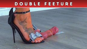 Trampling the Cum From Your Balls Under Another Goddess's Shoes - Balls Cam & Glans Cam (D65) - Double Feeture - Goddess Amber