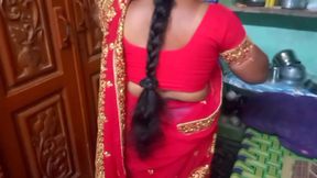 Desi beauty housewife sary changing in home