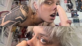 Glitterqueen99’s Nose Fetish Video, fuck my nose, cum countdown