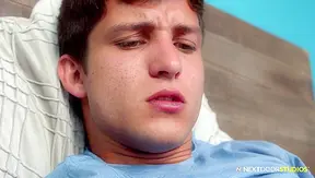 Stepbro Caught Jerking Off to Gay Porn — Moans, Cum Total Chaos Explode – 18+