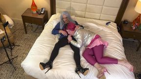 Hot Crossdressing Goddess Gets Blowjob From Trans Kelsey Masters - Compilation 1
