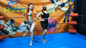 Femdom fem wrestling match