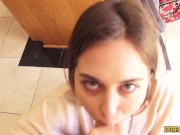 DTFSluts - Horny Slut Riley Reid Fucks James Deen in the Kitchen