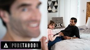 PURE TABOO Creepy Pervert Professor Keeps Showing Up Whenever Melody Marks &amp; Her Boyfriend Have Sex