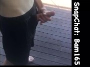 Aussie Hunk Jerks & Sprays Thick Cum Outside On Snapchat