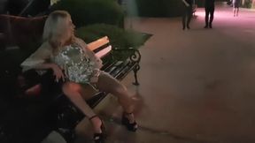 Masturbation in front of tourists in public street , pee on the street,