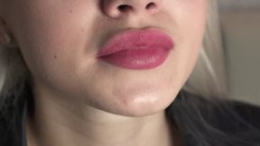 Mouth Fetish - She Smacks Her Lips And Show Tongue - Part 01 - HD 1920x1080