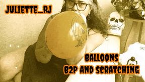 Juliette-RJ and Halloween Balloons - FOR MOBILE DEVICES USERS - BALLOONS B2P - LOONER GIRL - BALLOONS NON-POP - FOOT FETISH