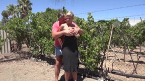 German whore fucking under the sun by the pool