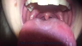 The giantess will eat you alive Vore fetish Mouth fetish