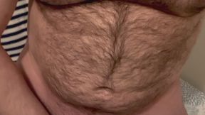 Big Dick Hairy Daddy Plays With His Uncut Cock pt 3