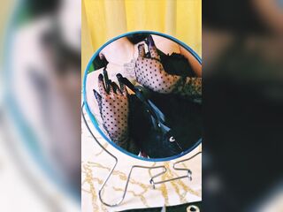 Hot witch and her magic mirror.