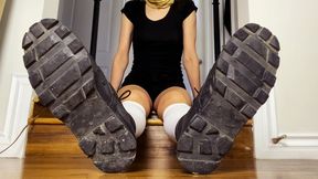 Combat Boots & Knee Socks Removal
