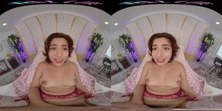 Brunette Group Sex Passion in a Small Tit Lingerie VR Rush