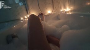 Bubbly Bath Foot Tease