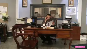 My big boobed slut for the office fuck