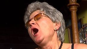 Screaming Granny! She moans so loud while fucking