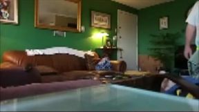 Servicing Step daddy with mouth and ass