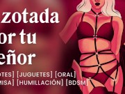 Tu señor te azota bien fuerte para que te portes bien [relatos para tocarme]