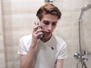 The plumber came to fix the pipes (HotDogsStudio)