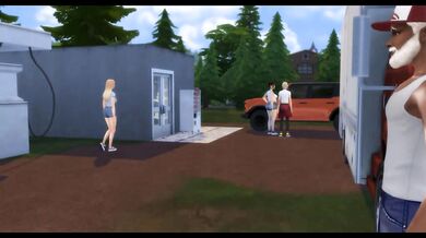 Blonde PAWG cheats with BBC at gas station