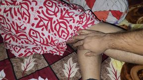 Exploring my Stepmoms Pussy Sharing Bed With Hot MILF